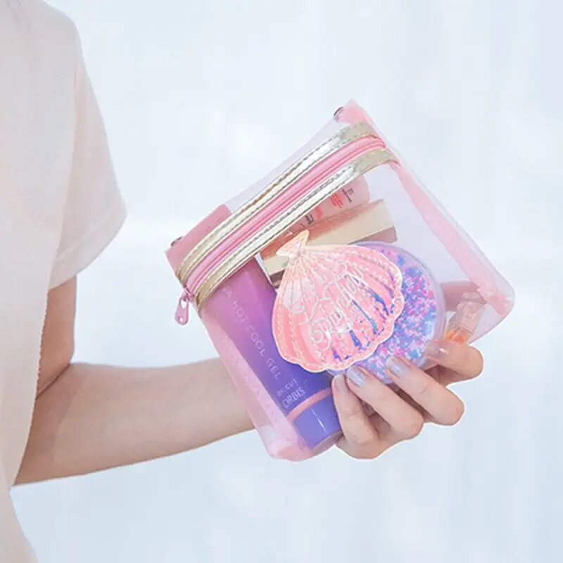 Прозрачная косметичка Bentoy Jelly водонепроницаемый Дорожный Чехол для девочек