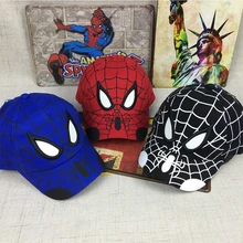 2017 Spiderman Cartoon Children Embroidery Cotton Baseball Cap kids Boy Girl Hip Hop Hat Spiderman cosplay hat