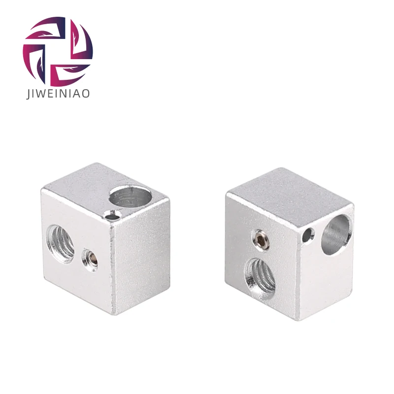 

3D Printers Parts V5 Heat Block 16mm*16mm*12mm For V5 J-head Extruder Part Aluminum HotEnd Hot End Heating Blocks Accessories