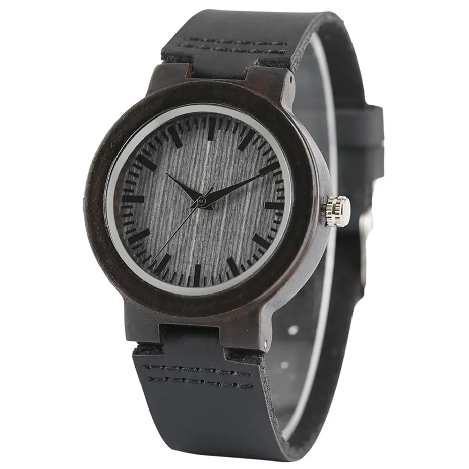 Fashion Sandalwood Watch for Women Ladies Stylish Quartz Genuine Leather Wooden Watch Reloj Hombre Clock Bracelet Relogio (3)