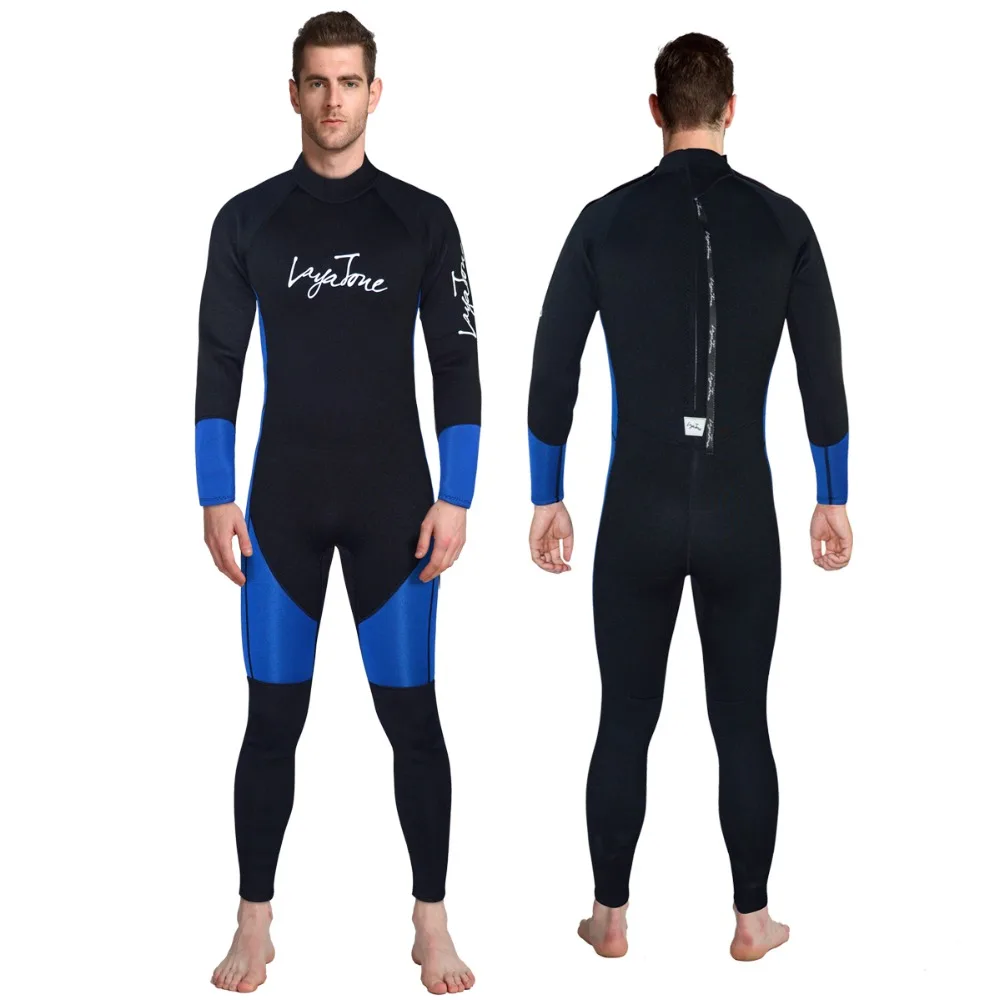 

Layatone Wetsuit 3mm Neoprene Diving Suit Surfing Swimsuit Full Body Wet Suit Canoe Snorkeling Spearfishing Water Suit Men A1618