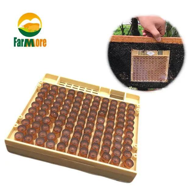 Műanyag Nevelő Queen Méh Kupkit Doboz Rendszer Méhkaros Szerszám Apikulture Kiegészítők