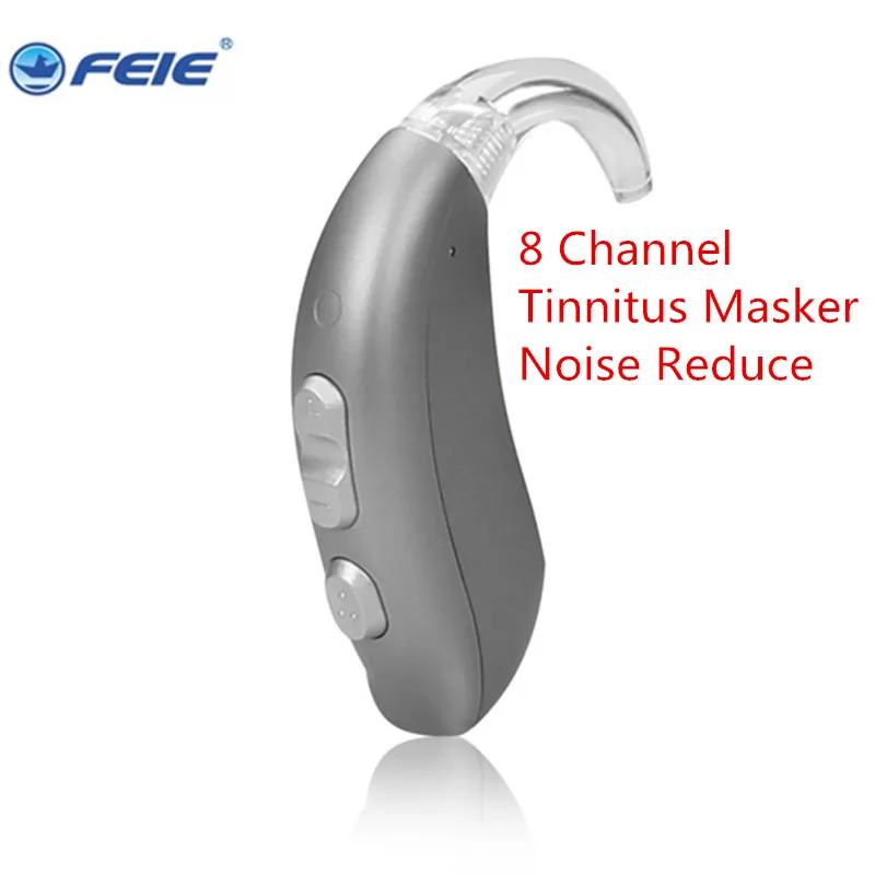 

Large Power 8 Channels 16 Bands 4 Memories Built-in Tinnitus Masker Noise Reduction Programmable Digital BTE Hearing Aid my-26