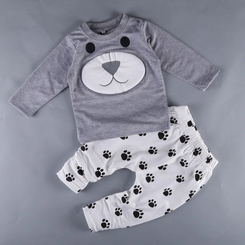 2019 âge 0-2 ans bébé garçon vêtements bebe garçons ensemble de vêtements, petit bébé Infantil bébé vêtements infantile garçons doux enfant ensemble C8261