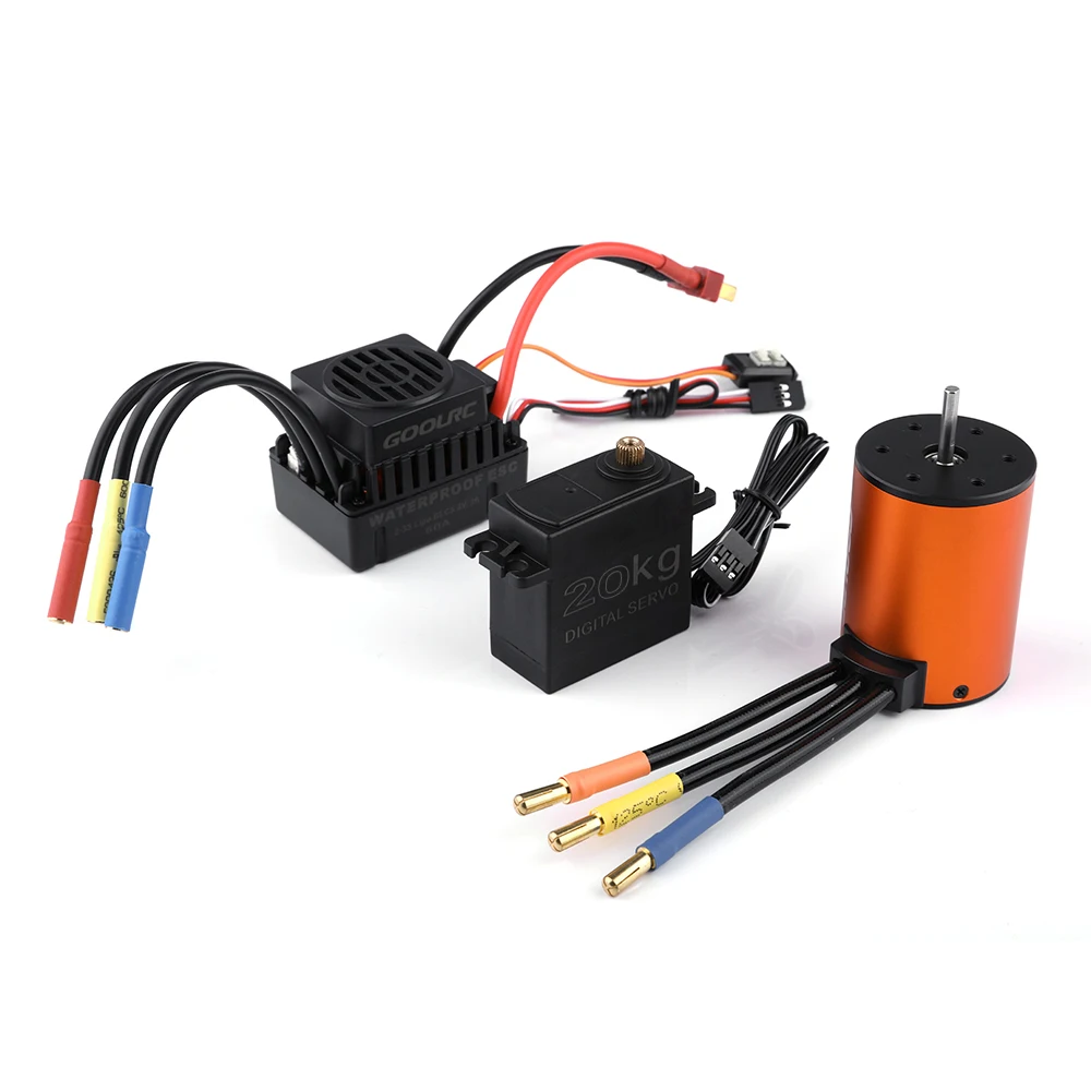 GoolRC 1:10 RC автомобильные запчасти комбинированный набор 3650 3900KV двигатель 60