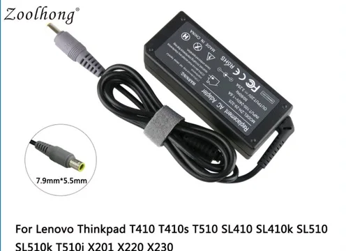 

20V 3.25A 65W 7.9X5.5mm for Lenovo Thinkpad T410 T410s T510 SL410 SL410k X201 X220 X230 laptop AC adapter charger