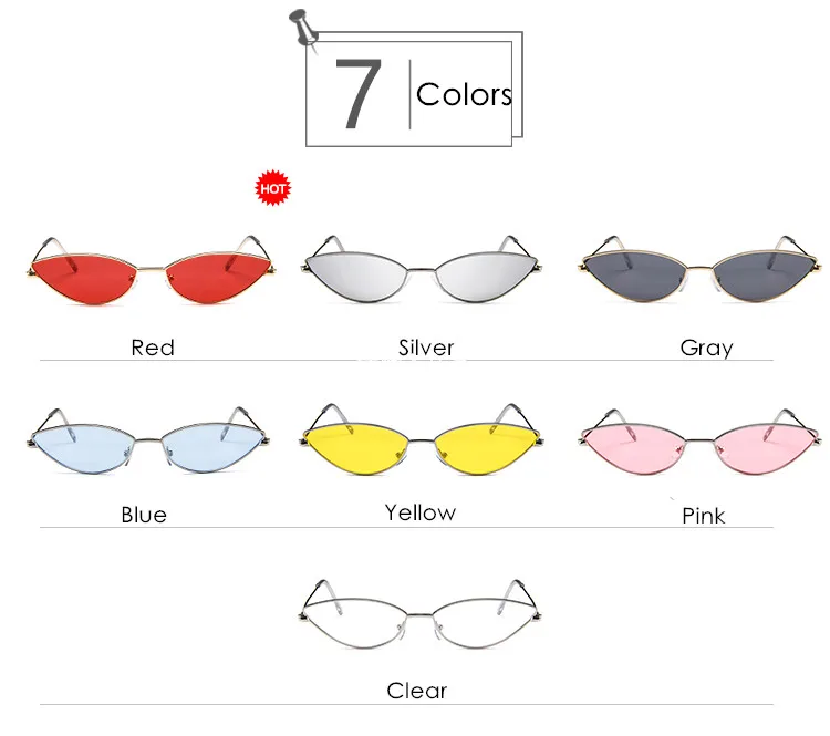 Модные милые сексуальные женские солнцезащитные очки кошачий глаз, Женская металлическая оправа, винтажные яркие солнцезащитные очки для женщин, UV400 оттенки