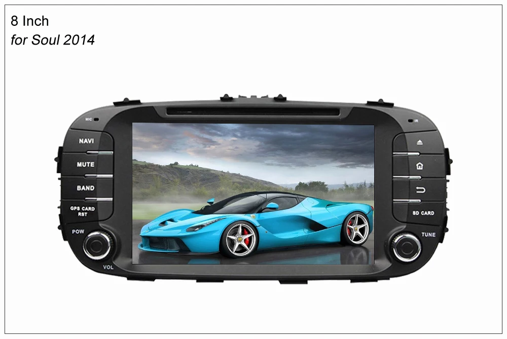 Discount SINOSMART 2 Din Android 9.0 4G RAM 8 core CPU Car DVD GPS Navi Player for Kia Soul 2011-2014 No Canbus 8