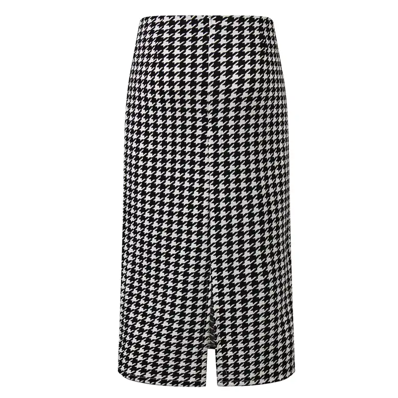 houndstooth maxi skirt