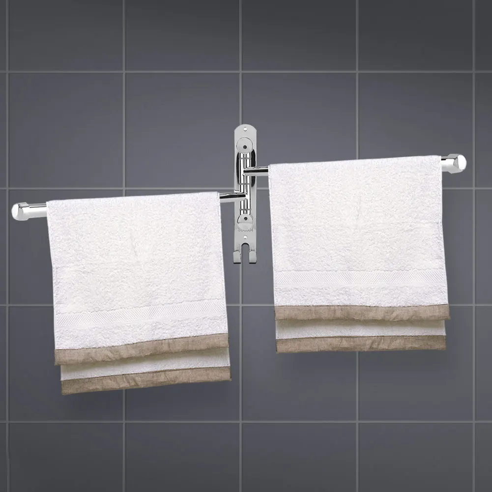 Нержавеющая сталь настенное крепление вешалка для полотенец Ванная комната полотенце s рельс с крюком Новинка