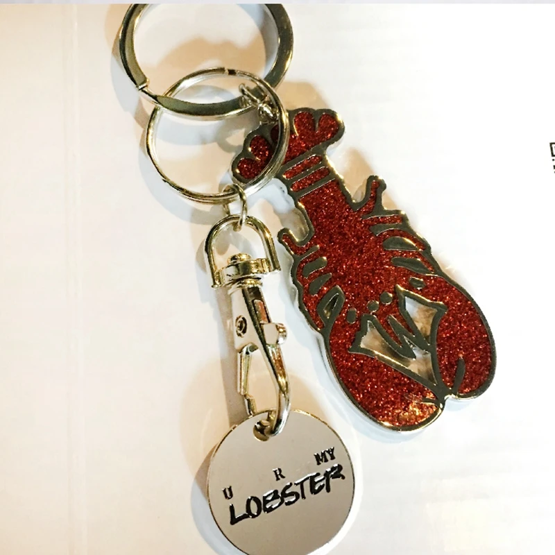 TV shows Friends Monica Lovers Lobster Keychain Keyring Strap Pendant Halloween Cosplay Keychain Key Ring Gift Key Chains (4)