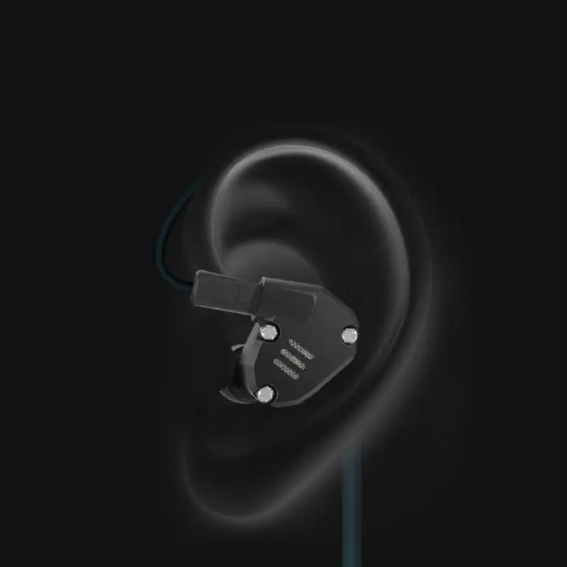 Quad драйвер наушники KZ ZS6 обеспечивает высокую точность воспроизведения звука