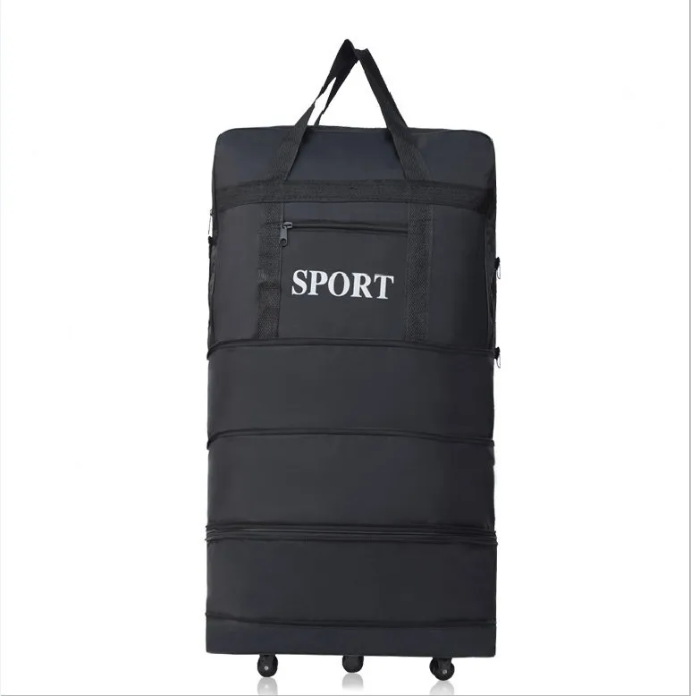 Водонепроницаемая спортивная сумка, портативный Дорожный чемодан, сумка безопасности, унисекс, расширяемая складная сумка для багажа с колесом, ночные сумки для сна