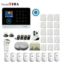 SmartYIBA wi-fi Sistema De Alarme GSM Dual Rede Touch APP Controlado Sensor Detector de Alarme Do Assaltante Alarme de Segurança Em Casa