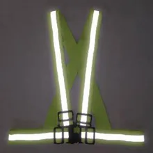 1 шт. унисекс детская безопасность видимость отражение жилет открытый Run Велоспорт Жгут Регулируемый светоотражающий ремень куртка шестерни полос