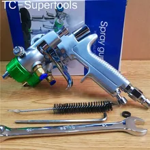 Двойной 1,3 мм сопло распылитель под давлением нано хром живопись двойной головкой воздуха Пневматический распылитель давления