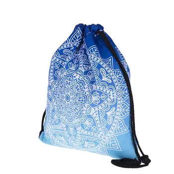

3D Printed Drawstring Gym Bag School Swimming Travel Adults Kids Sports Backpack