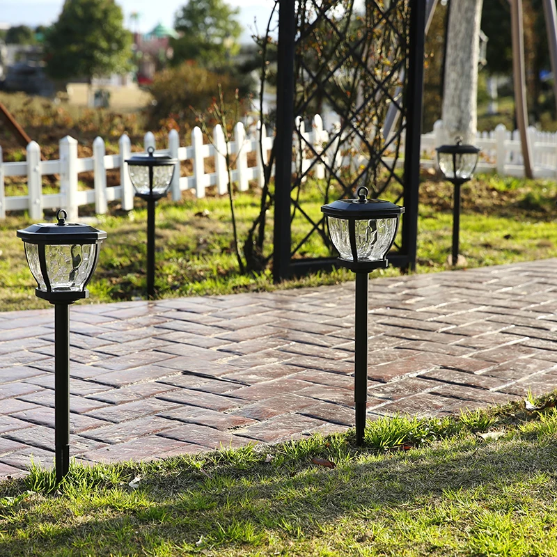 Goede Rvs Tuinverlichting Outdoor Glas Gazon Licht Focos Solares Voor Achtertuin Of Path Verlichting #039;S Nachts Met Solar Batterij