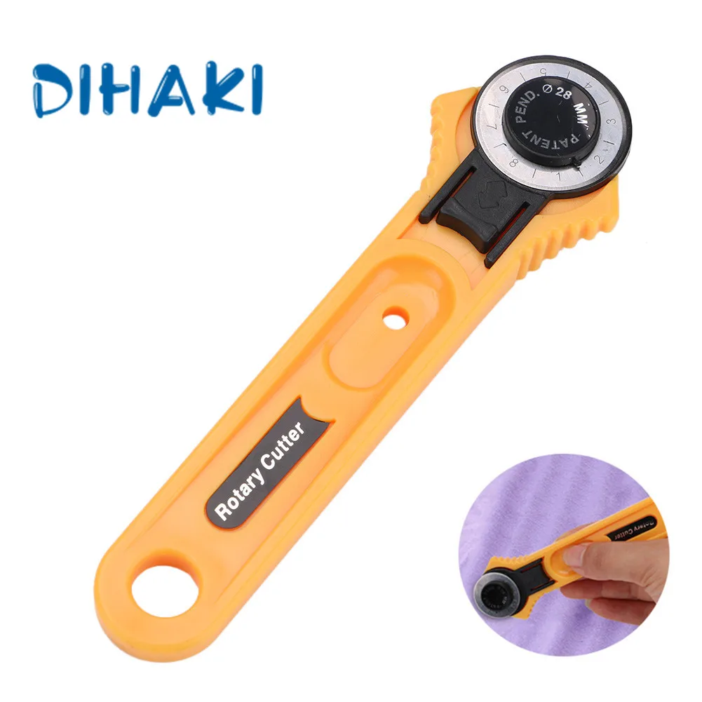 

28mm Circular Rotary Cutter Knife For Sewing Quilting Fabric Cutting Leathercraft Hand Tool Home Cutting Round Knife