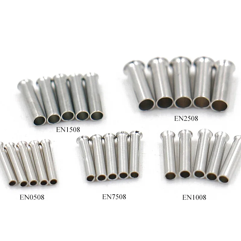 

1000 H 8mm Types Tin-coated Copper Material Uninsulated Bootlace Ferrules Cord End Cable Crimps Electrical #22 #20 #18 #16 #14