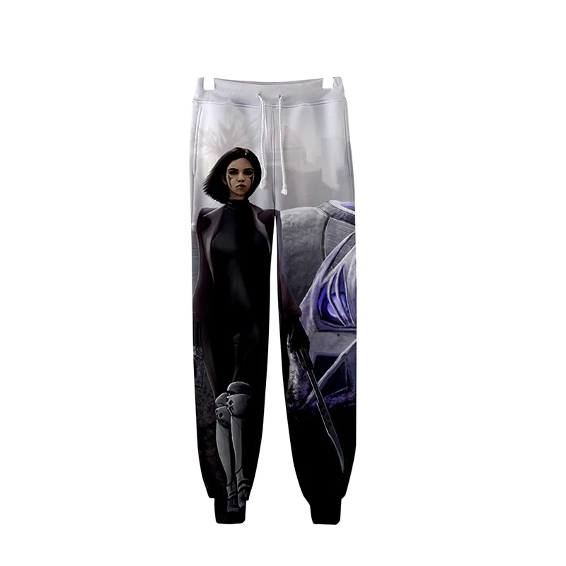 3d джоггеры брюки Alita Battle Angel печатные мужские женские повседневные Хип-хоп спортивные длинные свободные брюки унисекс 3D Фитнес Брюки