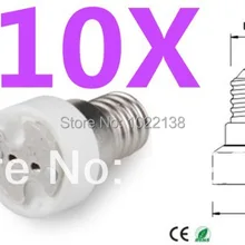 10 шт./лот портативный E14 к MR16 светодиодные лампы базы конвертер лампочки держатель E14 к G4 G5.3 MR16 LED разъем