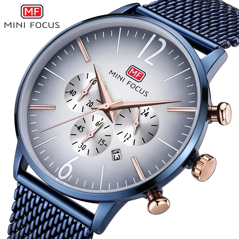 MINIFOCUS Luxury Brand Men Watches Stainless Steel Mesh Strap Watch Men Waterproof Fashion Men's Wristwatch Quartz Male Clock MINIFOCUS Luxury Brand Men Watches Stainless Steel Mesh Strap Watch Men Waterproof Fashion Men's Wristwatch Quartz Male Clock