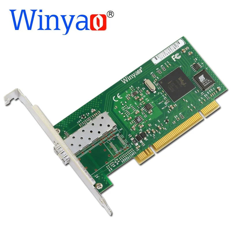 Winyao wy545df PCI рабочего Gigabit Волокно сетевой карты для 82545 pwla8490mf один-Порты и разъёмы SFP Волокно 1000 Мбит/с сетевой карты