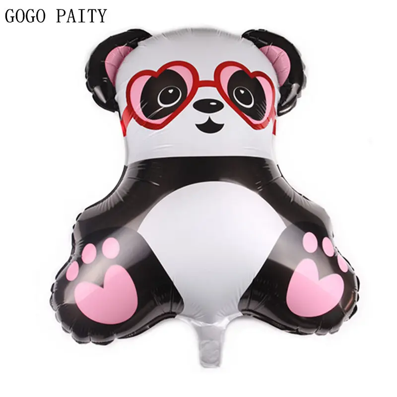

GOGO PAITY New Shaped Stereo Glasses Panda Aluminum Balloons Children's Holiday Party Birthday Decoration Toys Wholesale