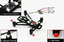 HOBBYMATE Q100 mini drone Micro FPV Brushed RC Quadcopter Frame Kit Combo AC800 7CH Telemetry Receiver Rx CPPM Free shipping EUB