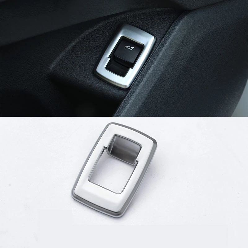 

New!! ABS Chrome Rear Tail Door Switch Button Cover Trim For BMW X1 F48 2016-2017 1pc Car Stlying