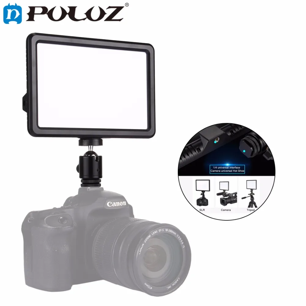Puluz Video Light Photo Fill Light On Camera Video Hotshoe Dimmable Led