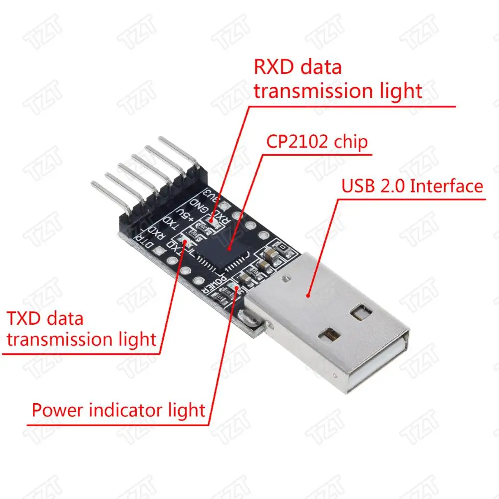 1 шт. ShengYang cp2102 USB 2 0 к TTL UART модуль 6Pin последовательный преобразователь STC Замена