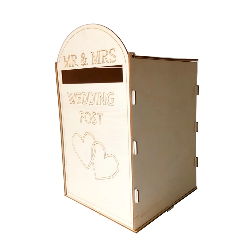 Новые деревянные товары для свадьбы почтовый ящик Королевская почта стилизованная креативная буквенная коробка ремесла украшения для карт