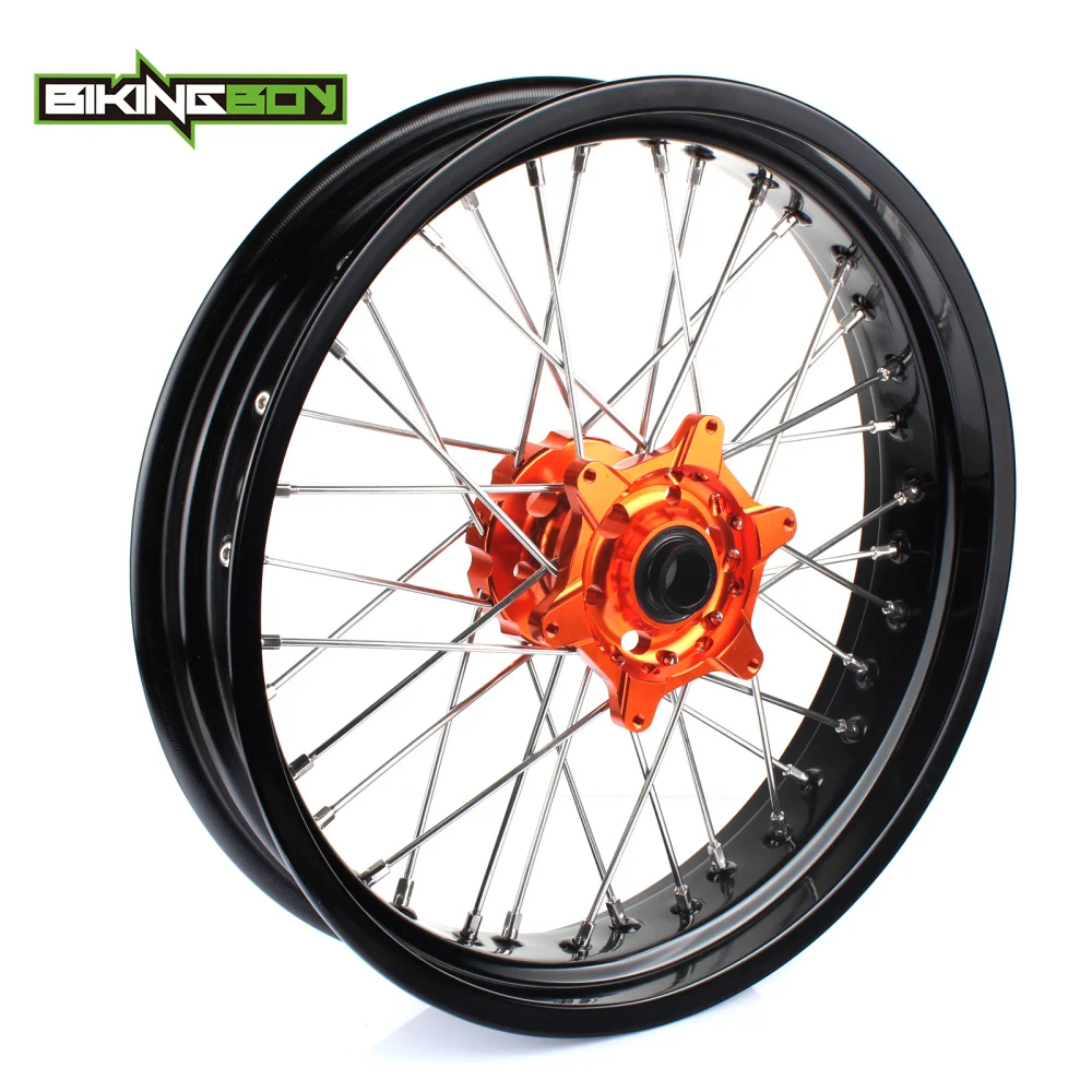 BIKINGBOY 1" x 3,5" 1" X 4,25" Supermoto передние задние колеса обода ступицы 36 спиц набор для KTM EXC-F 350 350EXC-F 16