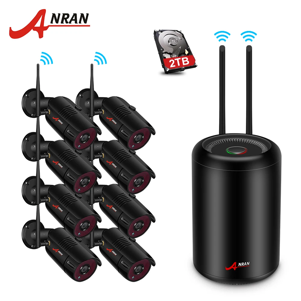 ANRAN Security Camera System 1080P HD Wireless Camera ...