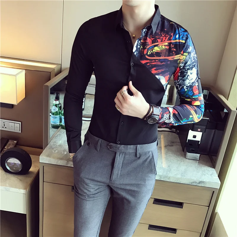 Men's Shirt Long Sleeve Shirts Designer High Quality Casual Slim Fit Men Shirt Business Dress Shirts Camisa Social Masculina