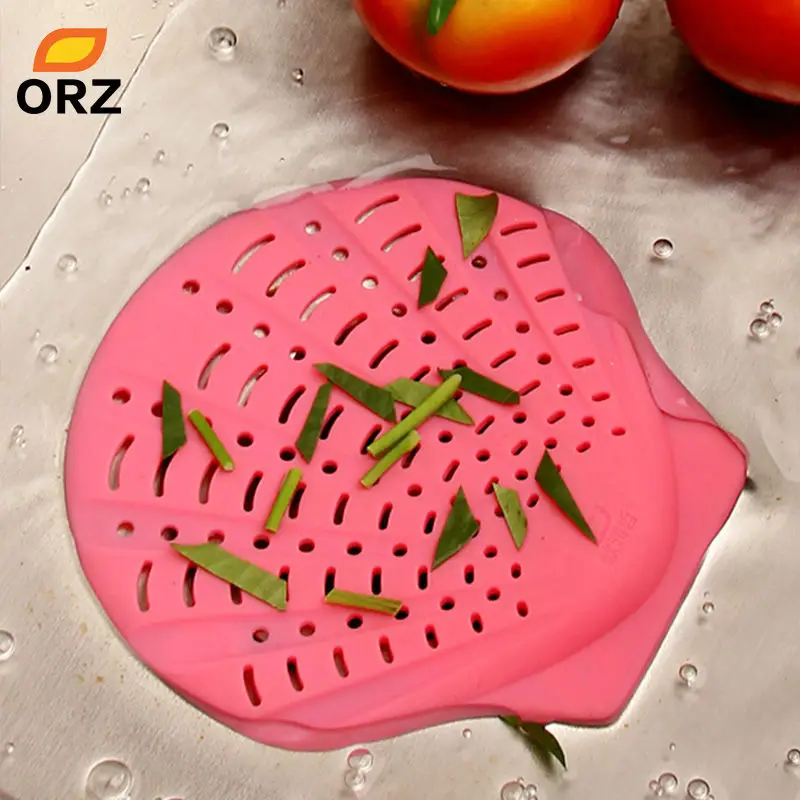 

ORZ 2pcs Sink Filter Silicone Shell Strainer Bathroom Shower Faucet Tap Sewer Drain Cover Kitchen Tools Sink Colanders Strainers
