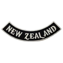 Вышивка рокер патч для одежды Новая Зеландия Железный на нашивках для куртки панк крутой наклейки Одежда Любой пользовательский логотип и текст