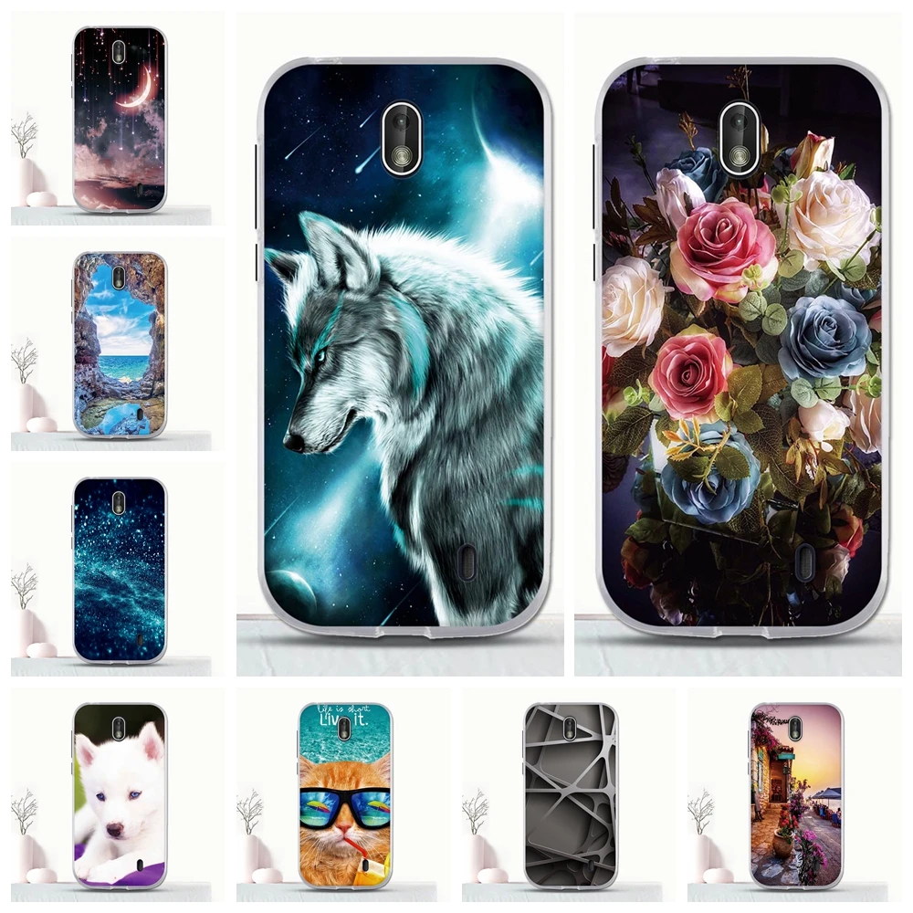 

TPU Cover 4.5" For Coque Nokia 1 2018 Case Silicone Pattern For Nokia 1 TA-1047 TA-1060 TA-1056 2018 For Nokia1 2018 Case Fundas