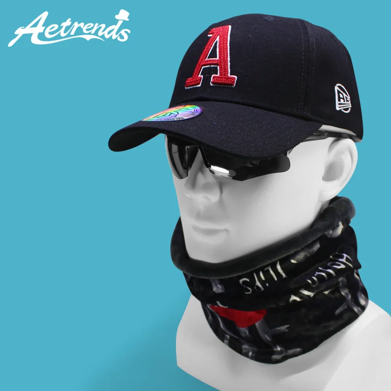 

[AETRENDS] 2019 Windproof Sport Baseball Cap with Neck Warmer Hats Mask Outdoor Baseball Caps for Men Women Cotton Hat Z-6606