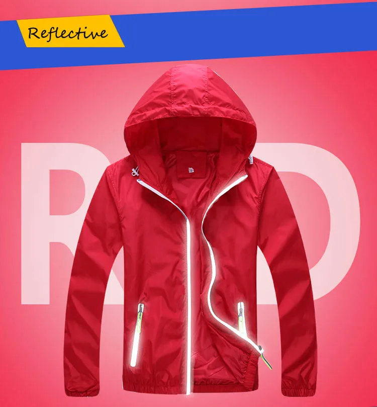 Dimusi سريعة جاف الرجال معطف الشمس واقية الجلد للماء uv رجال الجيش أبلى خفيفة windbreake سترة 6xl 7xl ، YA590