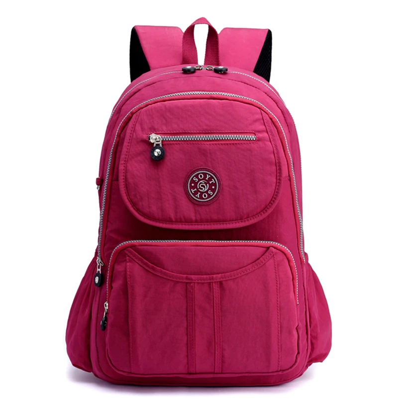 Aelicy мужские школьные рюкзаки для отдыха большой емкости для путешествий Женская Студенческая Водонепроницаемая нейлоновая сумка высокое качественный школьный рюкзак для подростков - Цвет: WES