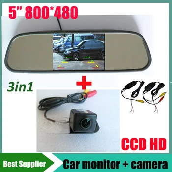 

CCDcar monitor mirror TFT LCD 2.4G wireless car rear view parking camera for Volvo S80 S80L S40 S40L XC90 XC60 xc30