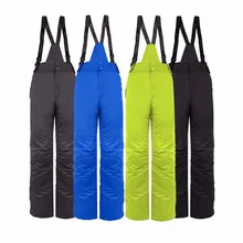 2016 Men Winter Waterproof Windproof Ski Suit Rompers Women Snow Skiing Snowboarding Warm Snowboard Pants Trousers Overalls