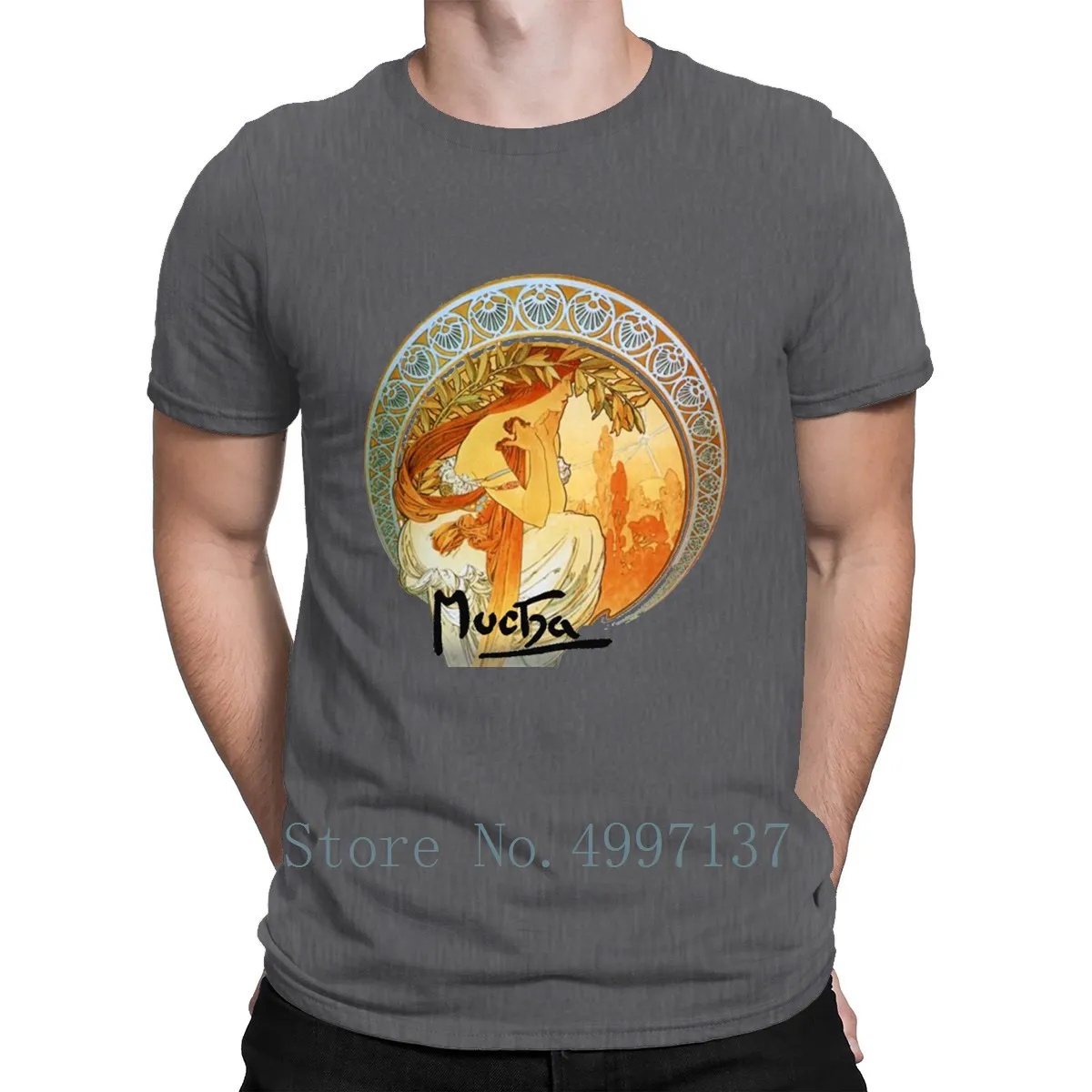 Alphonse Mucha Poetry футболка с дышащей графикой на заказ крутая летняя хлопковая рубашка