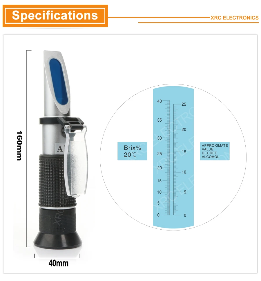 Grape wine Refractometer RZ121 09
