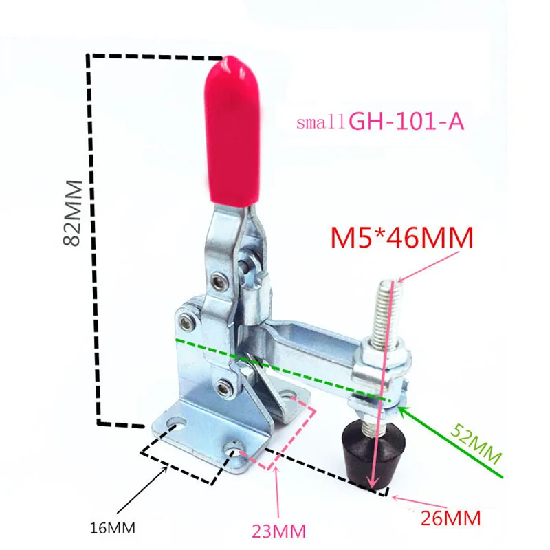 Вертикальный Тип зажимное GH-101-A 50 кг 110Lbs быстрая Holding тоггл зажим для ручного инструмента