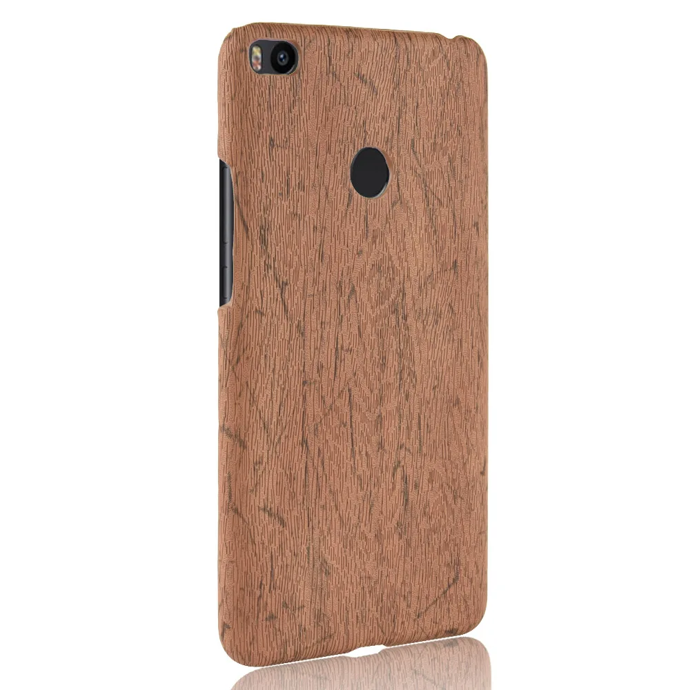 For Xiaomi Mi Max 2 Max2 Case Hard PC+PU Leather Retro wood grain Phone Case For Xiaomi Mi Max 2 Max2 Cover Luxury Wood Case