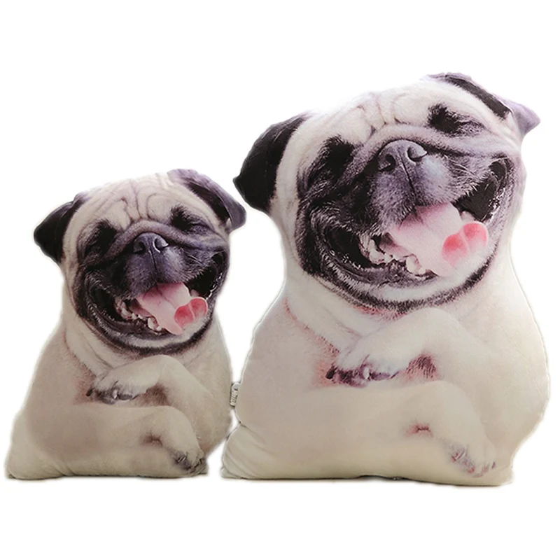 Download 1PC Cute Simulation Dog Plush Toy 3D Printing Shar Pei Stuffed Animal Plush Sleeping Pillows ...